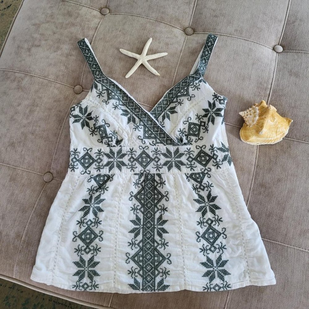 BoHo summer sleeveless top medium/small